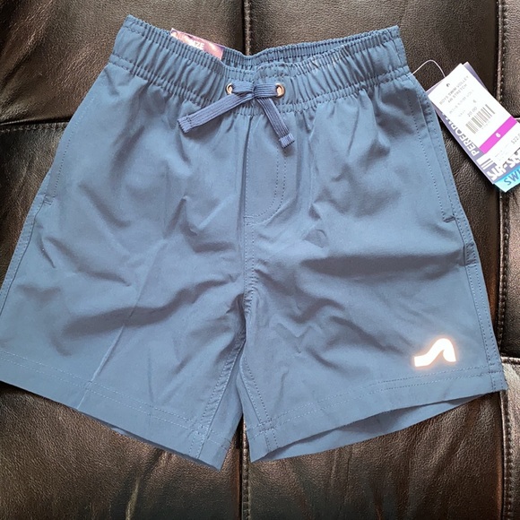 Boys Blue surf style Performance Swim Trunks NWTS - Picture 2 of 6